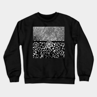 Animal Print Leopard Black and Silver Crewneck Sweatshirt